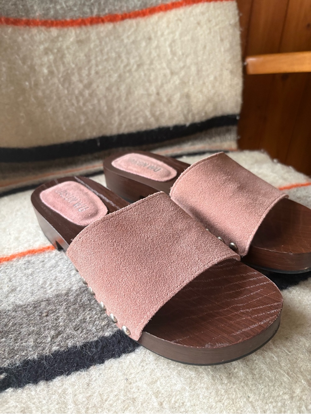 Boho Dusty Pink Jason Wu Slide Sandal 9.5